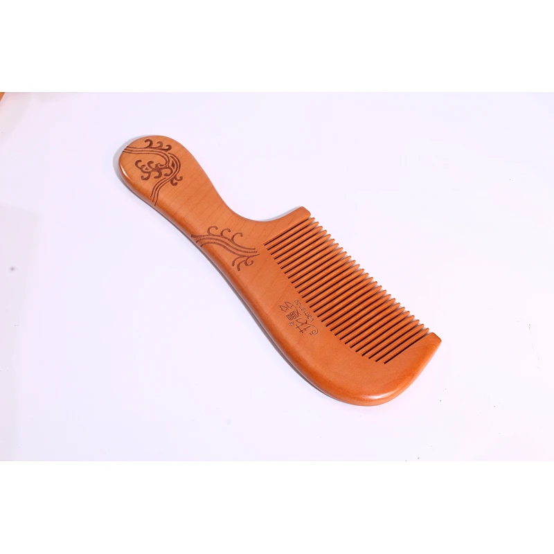 Eco Friendly High Quality Natural Wooden Combs Travel Pocket Anti Static Combs Engraving Logo Customized