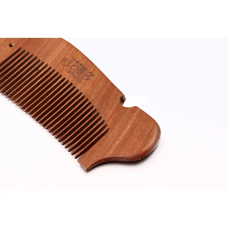 Wholesale Private Label Wooden Bamboo Travel Pocket Anti Static Combs Engraving Logo Customized Salon Hair Cutting Comb Barber