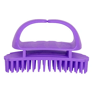 Silicone Shampoo Brush and Scalp Exfoliator Massage Hair Washing Comb Customized Logo For Barber Hair Cutting