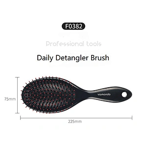 Private Label New Design Wholesale Ball-Tipped Black Cushion Detangling Wholesale Hair Brush Comb For Barber Hair Cutting