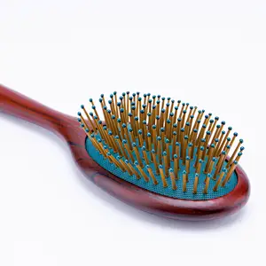 Customized Handle Natural Massage Scalp Handle Wood Cushion Paddle Wholesale Air Cushion Women Plastic Scalp Massage Hair Brush