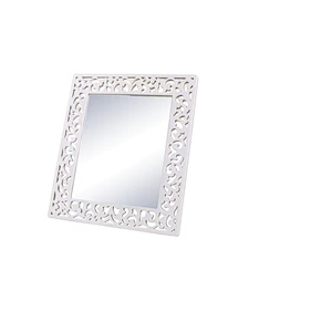 Wholesale Private Label Korean Style Square Free Moving Wooden Single Sided Desktop Mirror For Makeup