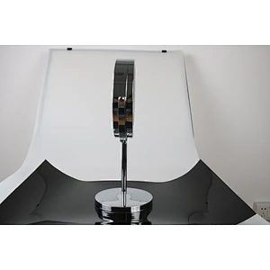 Wholesale Private Label High Quality Middle Size Bathroom Round Stainless Steel Frame Mirror Table Led Light Makeup Mirror