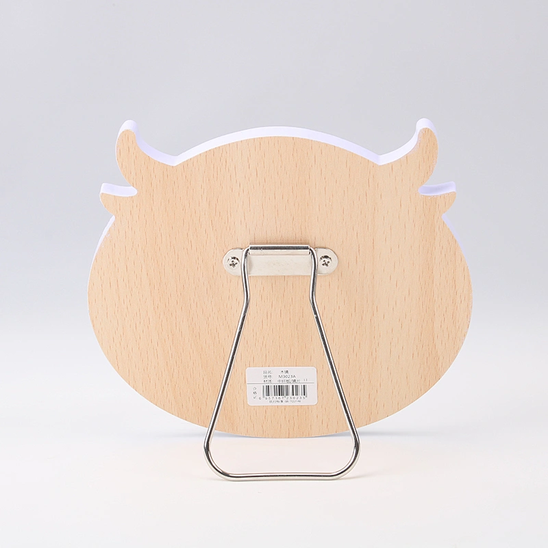 Wholesale Portable Wooden Makeup Tools Desktop Table Mirror Single Side Cosmetic Mirror Wooden Mirror For Makeup