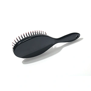 Private Label New Design Wholesale Ball-Tipped Black Cushion Detangling Wholesale Hair Brush Comb For Barber Hair Cutting