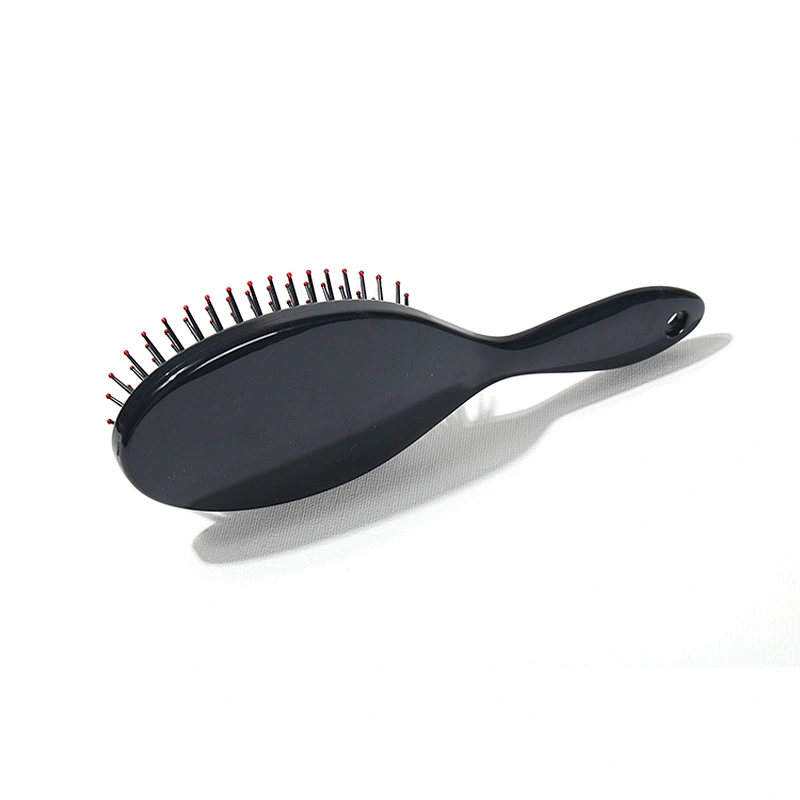 Private Label New Design Wholesale Ball-Tipped Black Cushion Detangling Wholesale Hair Brush Comb For Barber Hair Cutting