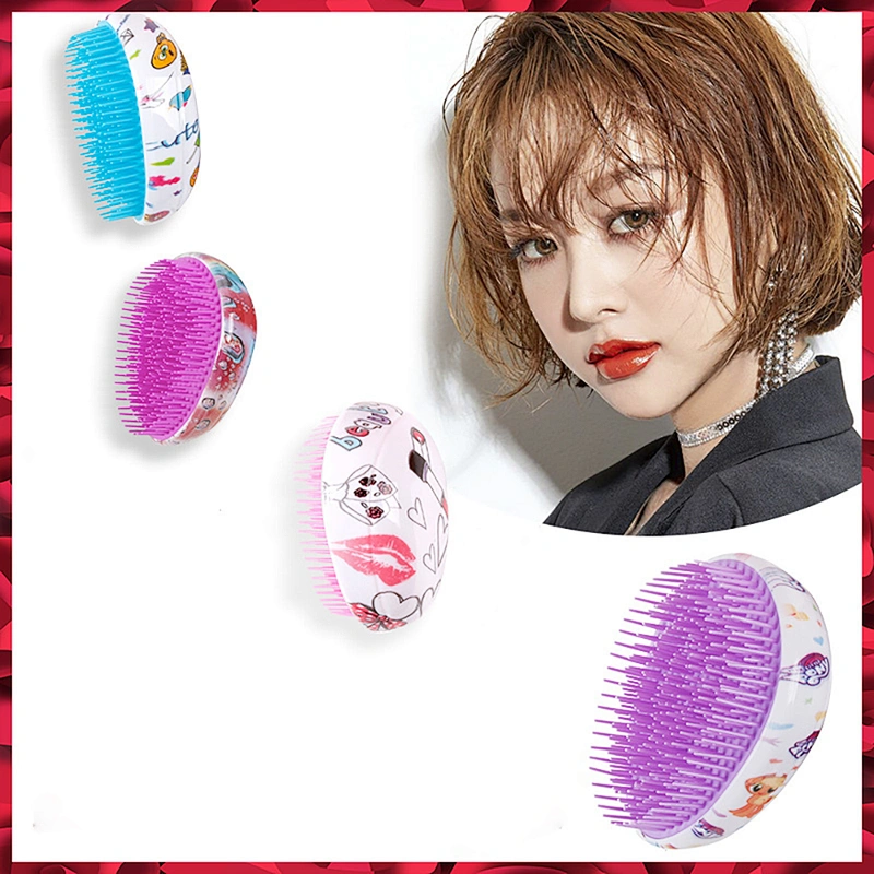 Wholesale Private Label OEM Custom Logo Colorful Scalp Massage Plastic Hair Beauty Care Hair Comb Hair Brush