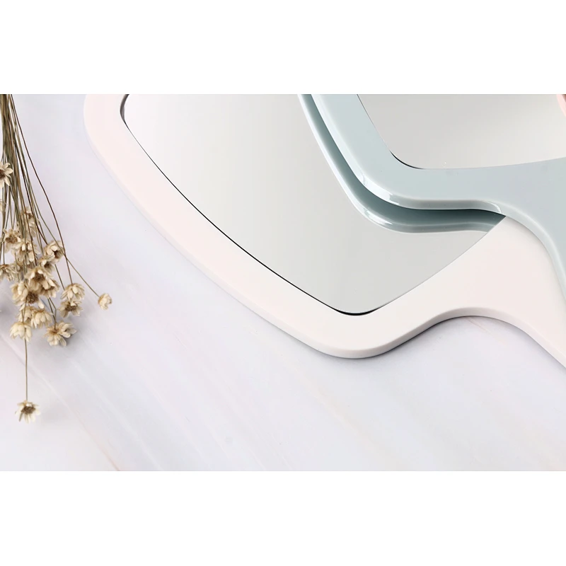 Small Plastic Vanity Standing Makeup Mirror OEM Concise Table Mirror Square Self Single Side Make-Up Table Make Up Mirror