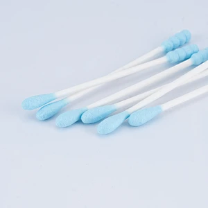 Hot Sale Disposable Eco-Friendly Bamboo Fabrication Double Pointed Heads Cotton Swab Paper Stick Cotton Ear Buds