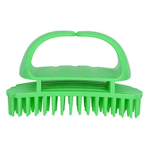 Silicone Shampoo Brush and Scalp Exfoliator Massage Hair Washing Comb Customized Logo For Barber Hair Cutting