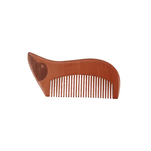 Wholesale Private Label Personalized Custom Natural Detangling Pocket Anti-Static Wood Hair Comb For Curly Thick Wavy Hair