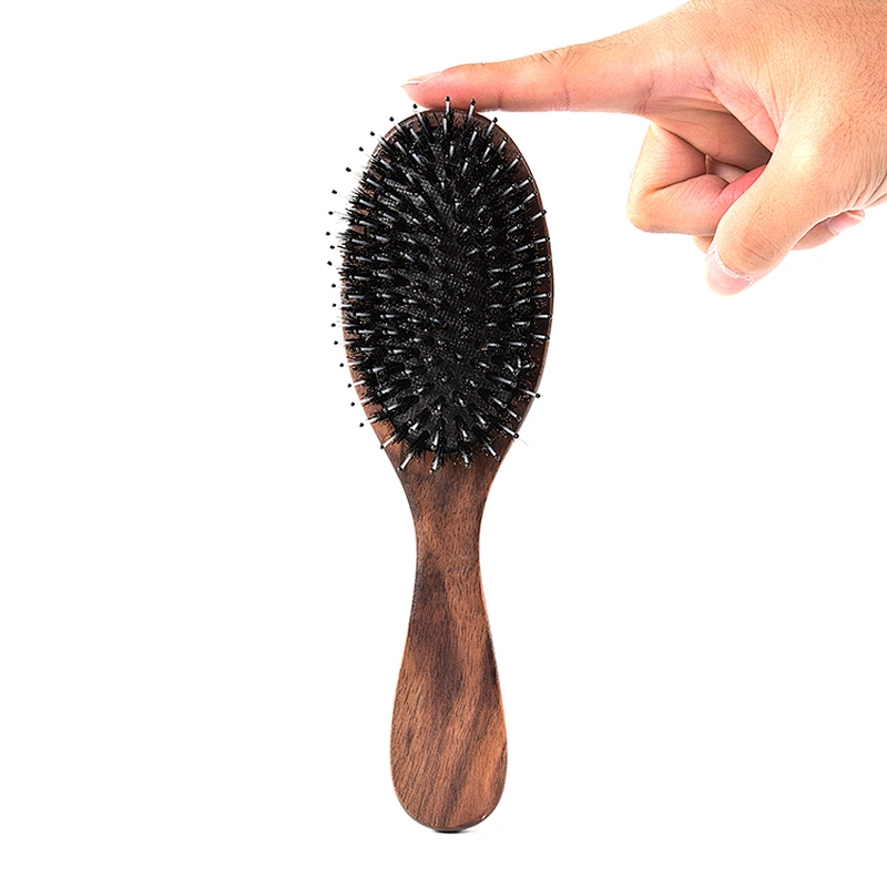 High Quality Wholesale Custom Soft Boar Bristle Hair Brush Household Hairdressing Nylon Massage Hair Comb
