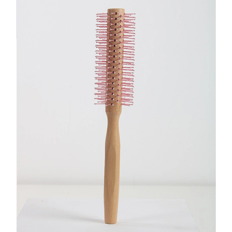 2022 new style soft nylon bristle wood Handheld Hair Scalp hair brush for bulk sales For Barber Hair Cutting