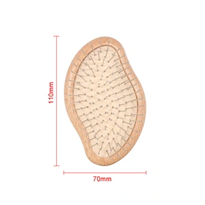 High Quality Hair Brushes Supplier Mini Size Anti Static Brush Wood Hair Brush For Travel Barber Hair Cutting