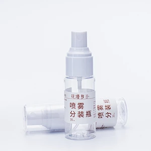 Wholesale Empty Plastic Spray Bottles Empty White and Clear Alcohol Refillable Plastic Spray Bottle With Fine Mist Sprayer