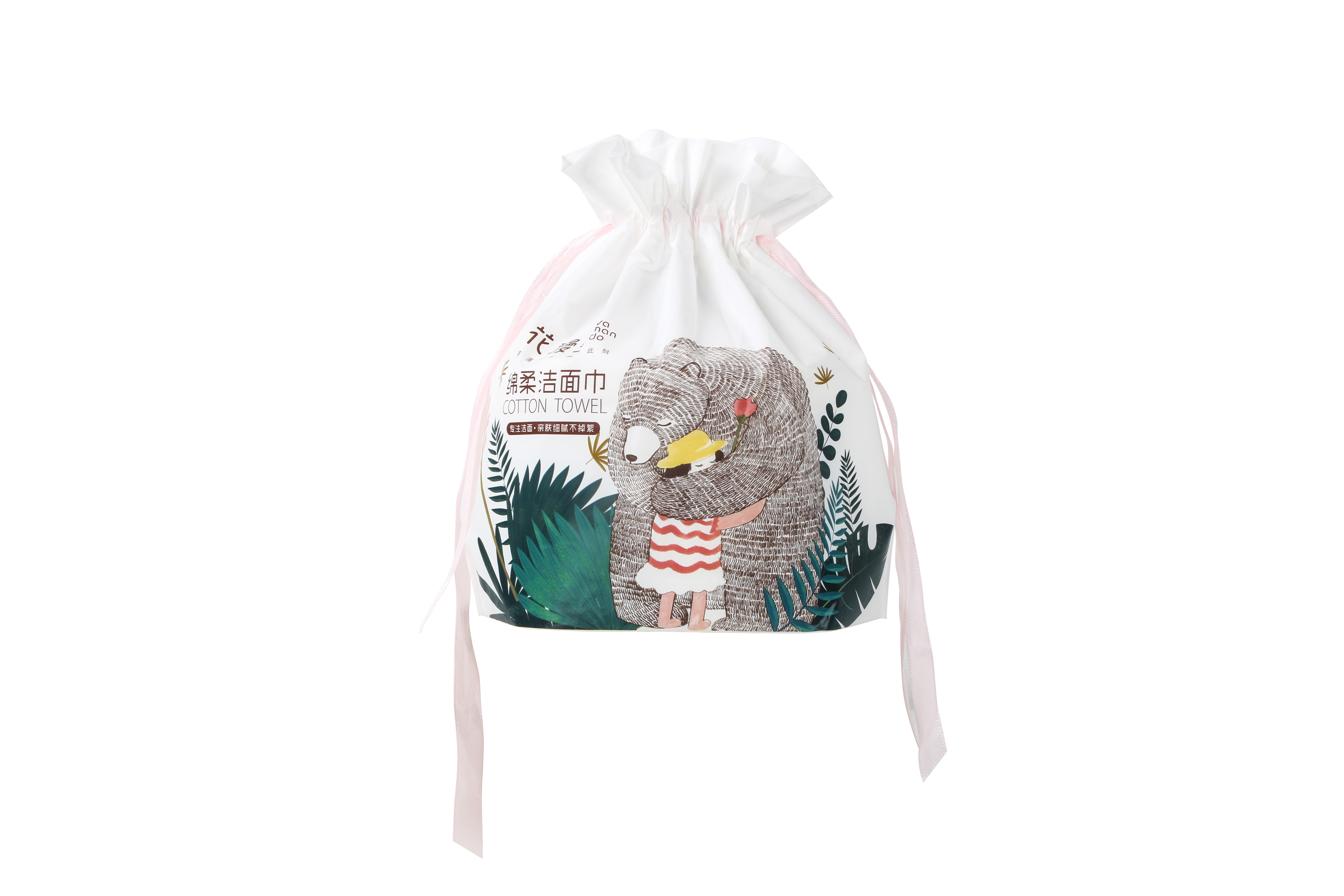 Wholesale Private Label Non woven roll type face washing paper disposable washcloth makeup remover cotton soft towel
