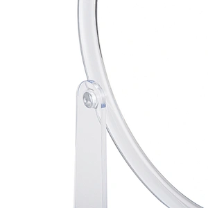 Custom Logo Makeup Plastic Magnification Double Standing Makeup 360 Degree Rotating Table Mirror For Makeup
