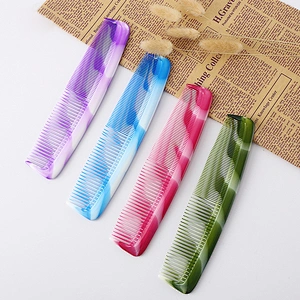 Wide Tooth Private label Hair Comb Detangling Best Durable High Quality Care Hand Grip Brush For Barber Hair Cutting