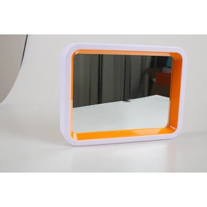 Wholesale Plastic Multifunction Travel Double Sided Make Up Table Small Double-Sided Mini Vanity Portable Makeup Mirror
