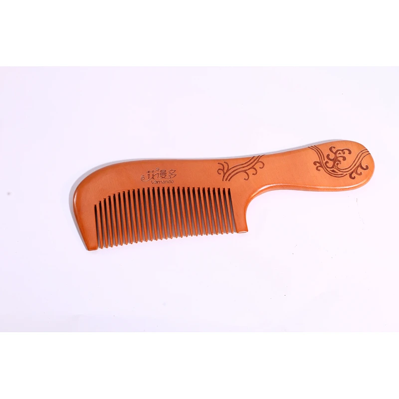 Eco Friendly High Quality Natural Wooden Combs Travel Pocket Anti Static Combs Engraving Logo Customized