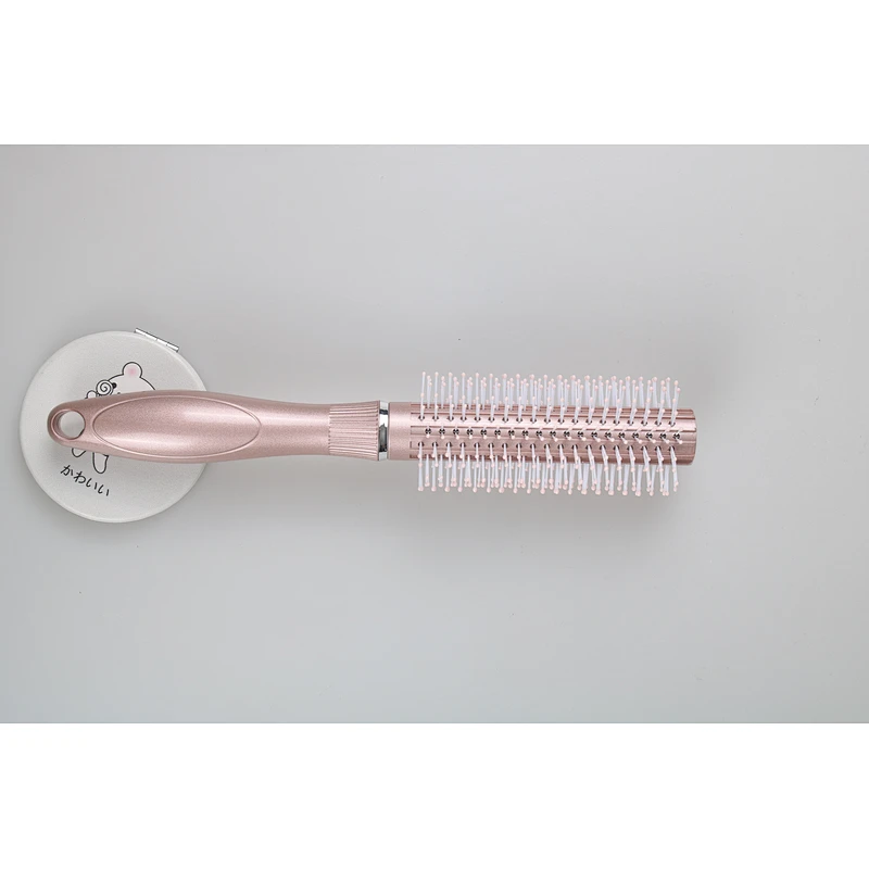 Plastic Roll Hair Round Beauty Makeup Salon Wavy Curly Styling Tools Pink Hair Curl Comb For Women Man Girls