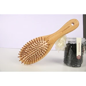 Good quality wooden hair bamboo brush comb set portable hair brush comb massager set for women