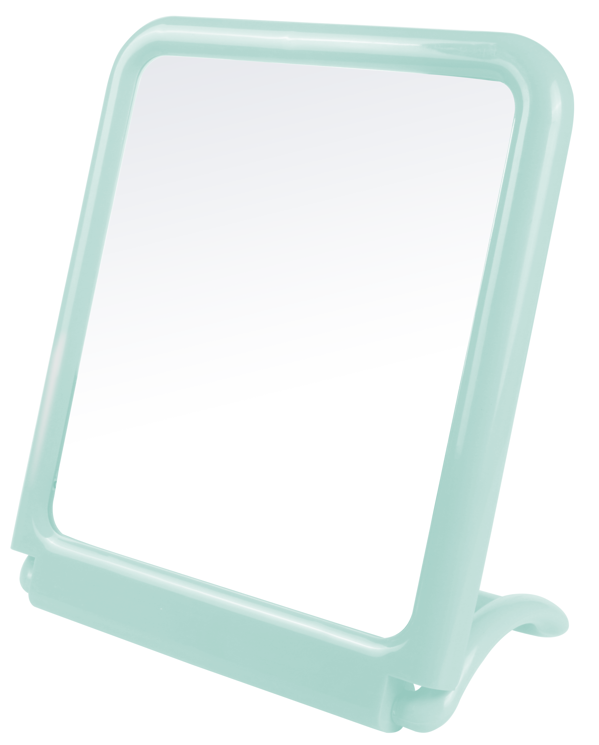 OEM Concise Table Mirror Small Plastic Vanity Standing Makeup Mirror Square Self Single Side Make-Up Table Make Up Mirror