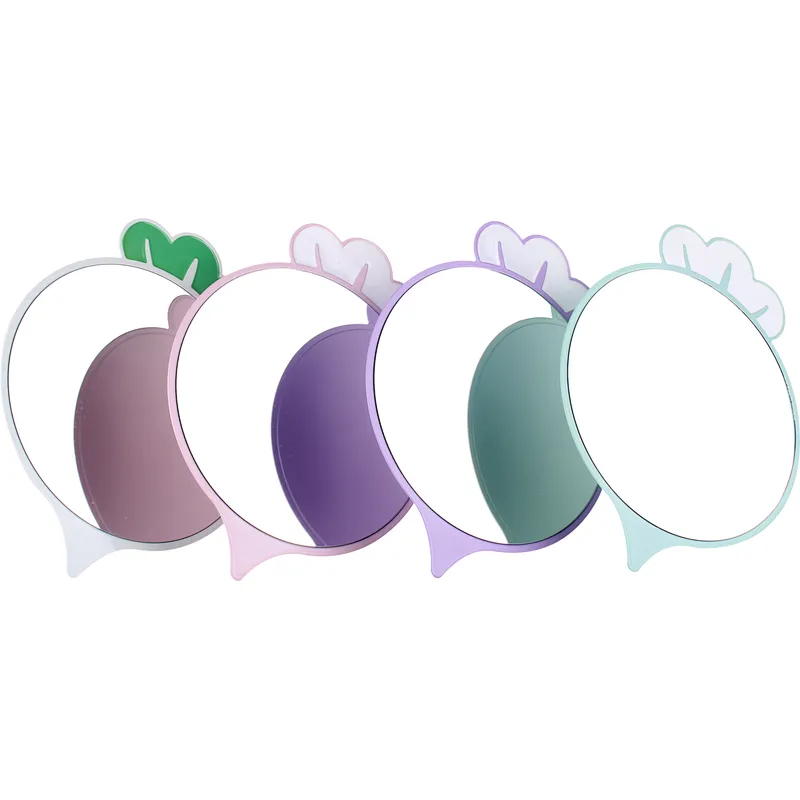 Wholesale Customizable Customized Desk Mirror Vanity Big Round Table Makeup Mirror Radish Round Makeup Mirror
