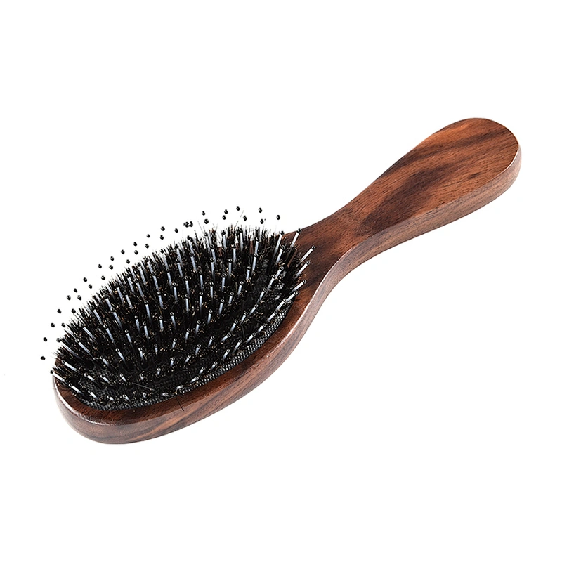 High Quality Wholesale Custom Soft Boar Bristle Hair Brush Household Hairdressing Nylon Massage Hair Comb