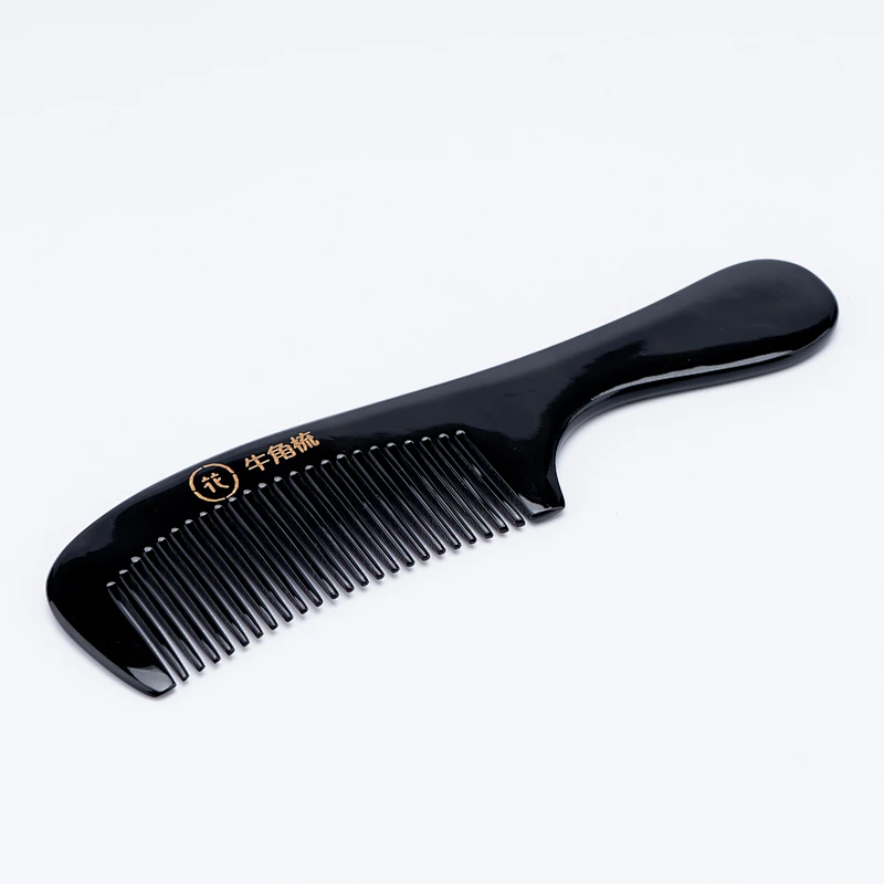Private Brand Handmade Environmental Protection Wholesale Hot Selling Heat Resistant Salon Premium Quality Horn Comb