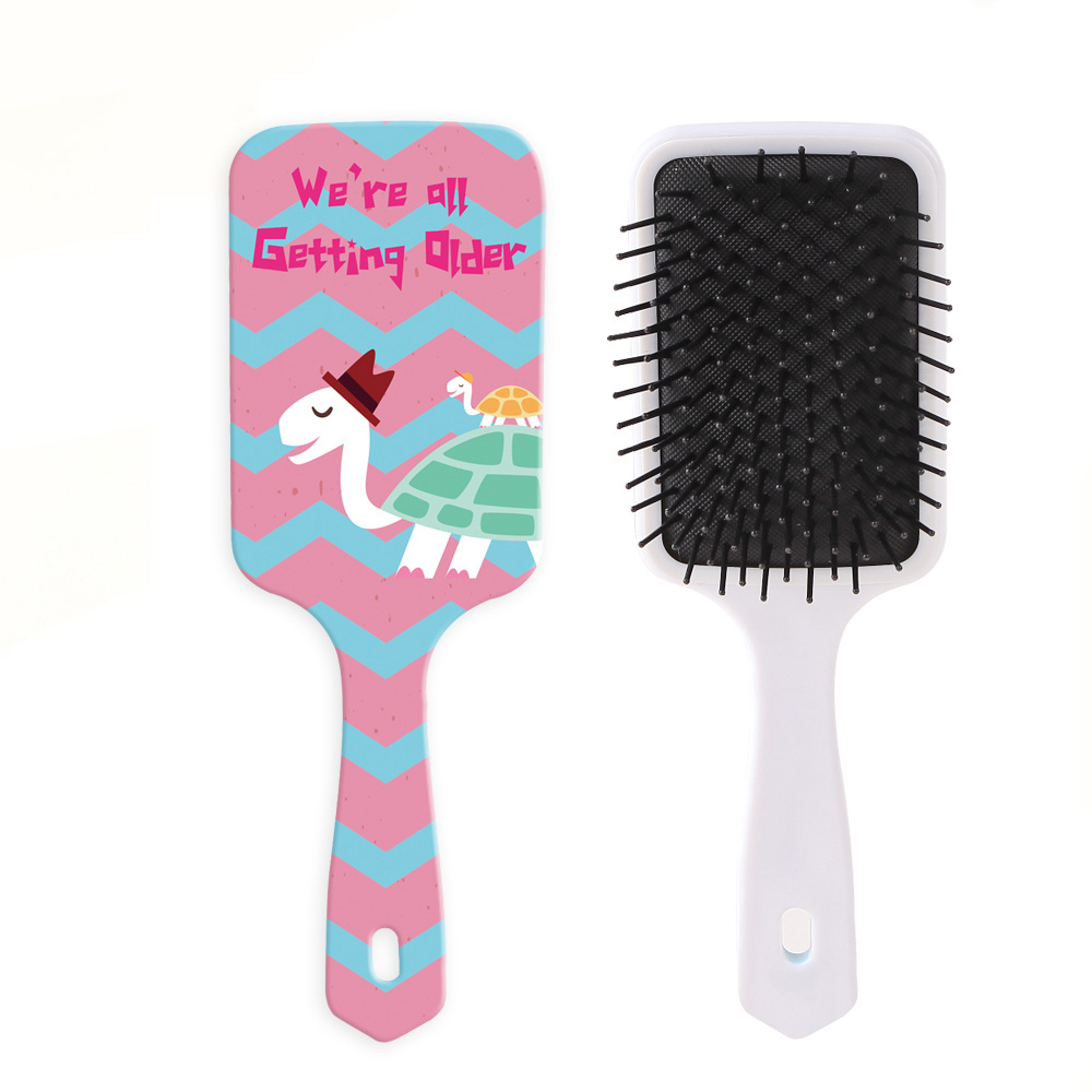 High Quality OEM Custom Logo Colorful Scalp Massage Plastic Hair Beauty Care Hair Comb Hair Brush For Women