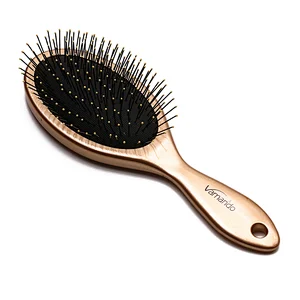 Wholesale Ball-Tipped Pins Elegant Shape Improve Hair Texture Brush massage Wooden Bamboo Comb For Curly Hair