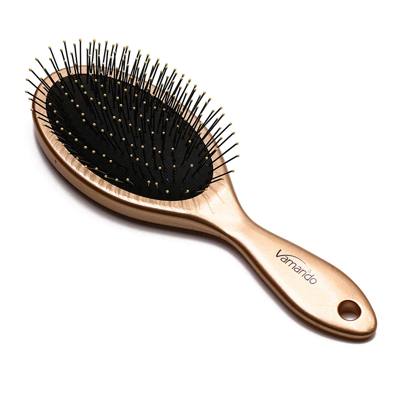 Wholesale Ball-Tipped Pins Elegant Shape Improve Hair Texture Brush massage Wooden Bamboo Comb For Curly Hair