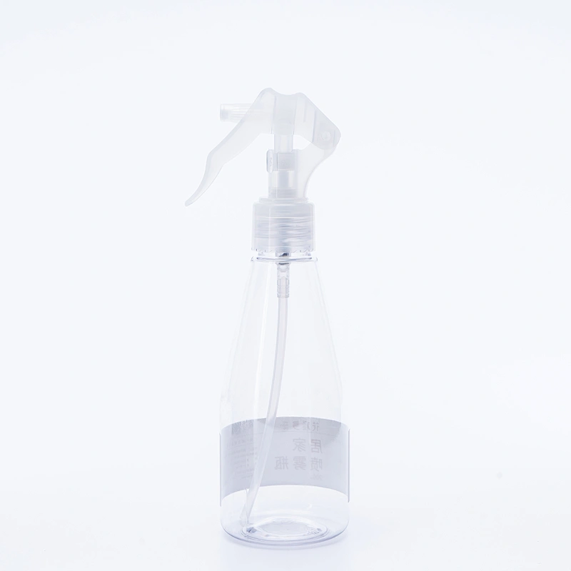 Refillable Clear PET Plastic Square Trigger Sprayer Bottle Empty White and Clear Alcohol Refillable Plastic Spray Bottle Plastic