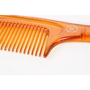 Wholesale Private Label Plastic Long Handle Fashionable Durable Professional Hair Brush Anti-Static Curly Straight Hair Comb