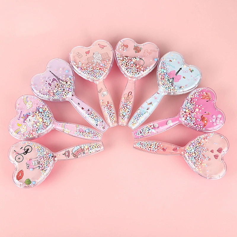 Custom Massage Scalp Hairdressing Cushion Comb Massage Smooth Heart-shaped Hair Comb Bristle Massage Air Cushion