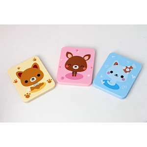 Wholesale 2022 Custom Cute Cartoon Pocket Mirror With Plastic Comb Personalized Makeup Double Sided Pocket Mirror