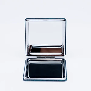 2022 New trendy double sided high definition mini mirror portable sewing pattern travel makeup mirror