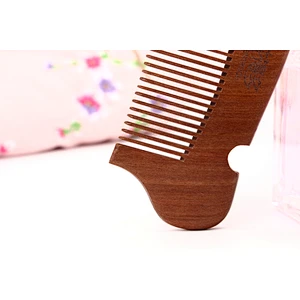 Wholesale Private Label Wooden Bamboo Travel Pocket Anti Static Combs Engraving Logo Customized Salon Hair Cutting Comb Barber