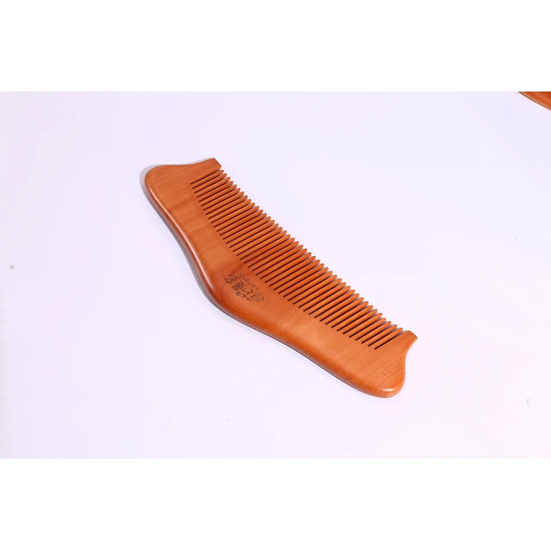 Handmade Eco-friendly 100% Biodegradable Natural Wooden Combs Travel Pocket Anti Static Combs Engraving Logo Customized