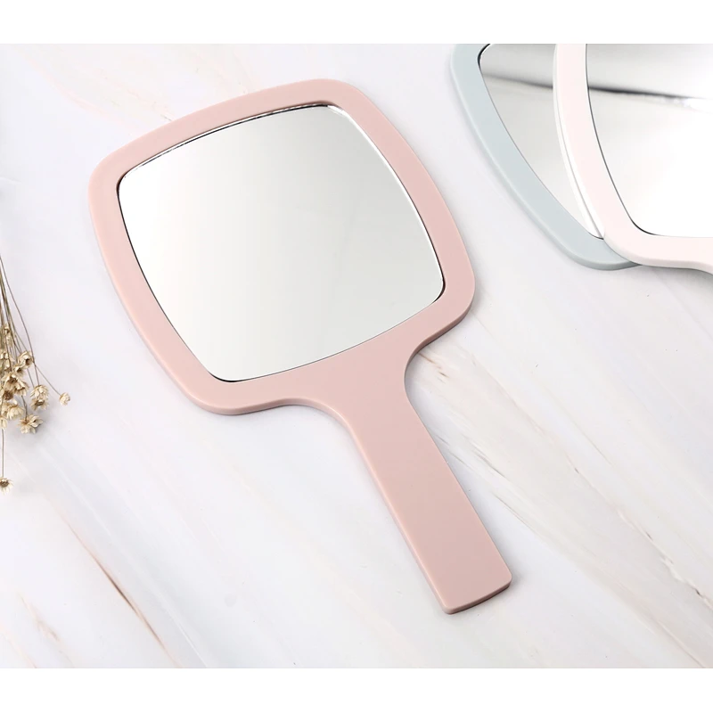 Small Plastic Vanity Standing Makeup Mirror OEM Concise Table Mirror Square Self Single Side Make-Up Table Make Up Mirror