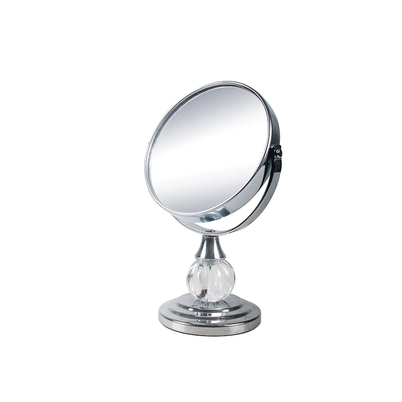 Makeup Cosmetic Mirror Makeup Cosmetic Mirror Double Side Tabletop Vanity Desk Shave Makeup Mirror 3x & 1x Magnification Rotatin,bathroom mirror  Decorative Table Mirror New Double-Sided Beauty Cosmetic Mirrors Stand Magnifying