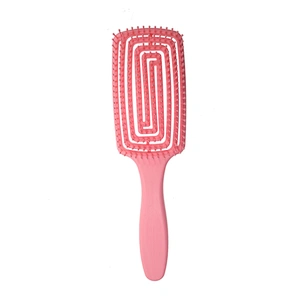 Customized Logo High quality ABS Paddle type Wet Vent Shower Detangling Hair Brush Plastic for Curly Wet Thick Straight Hair
