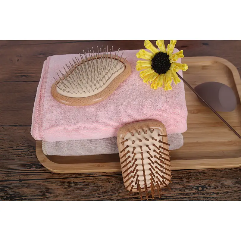 Wholesale Private Label Small Size Wooden Hair Detangling Brush Head Scalp Massager Comb For Barber Hair Cutting