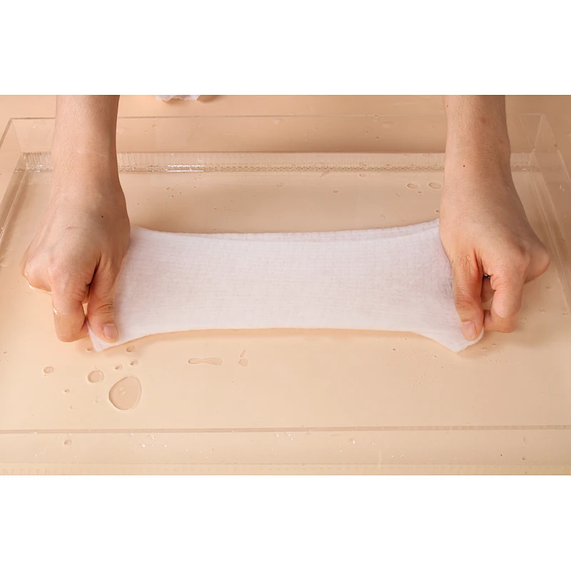Cosmetic Spa Salon 100% Cotton Biodegradable Tissue Super Soft Disposable Towel For Face Body Cleansing