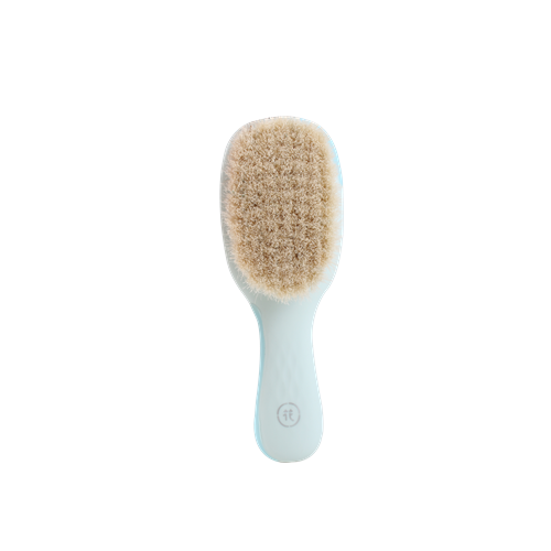 Wholesale 100% Nature Custom Private Label Cleaning Brush Plastic Baby Goat Hair Brush For Barber Hair Cutting