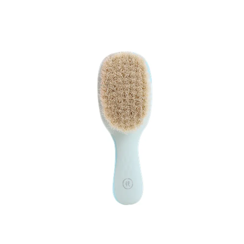 Wholesale 100% Nature Custom Private Label Cleaning Brush Plastic Baby Goat Hair Brush For Barber Hair Cutting