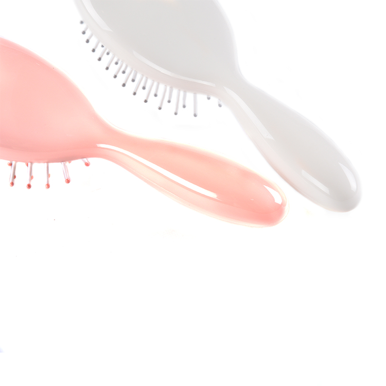 Latest Design Wholesale Fancy Color Mini Size Portable Plastic Handle Airbag Combdetangle Paddle Hair Brush for Girls Travel
