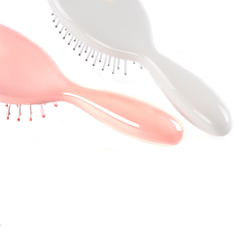 Latest Design Wholesale Fancy Color Mini Size Portable Plastic Handle Airbag Combdetangle Paddle Hair Brush for Girls Travel