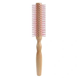 2022 New Style Wholesale Color Bristles Comfortable Wood Handle Round Styling Hairbrush For Wave Hair